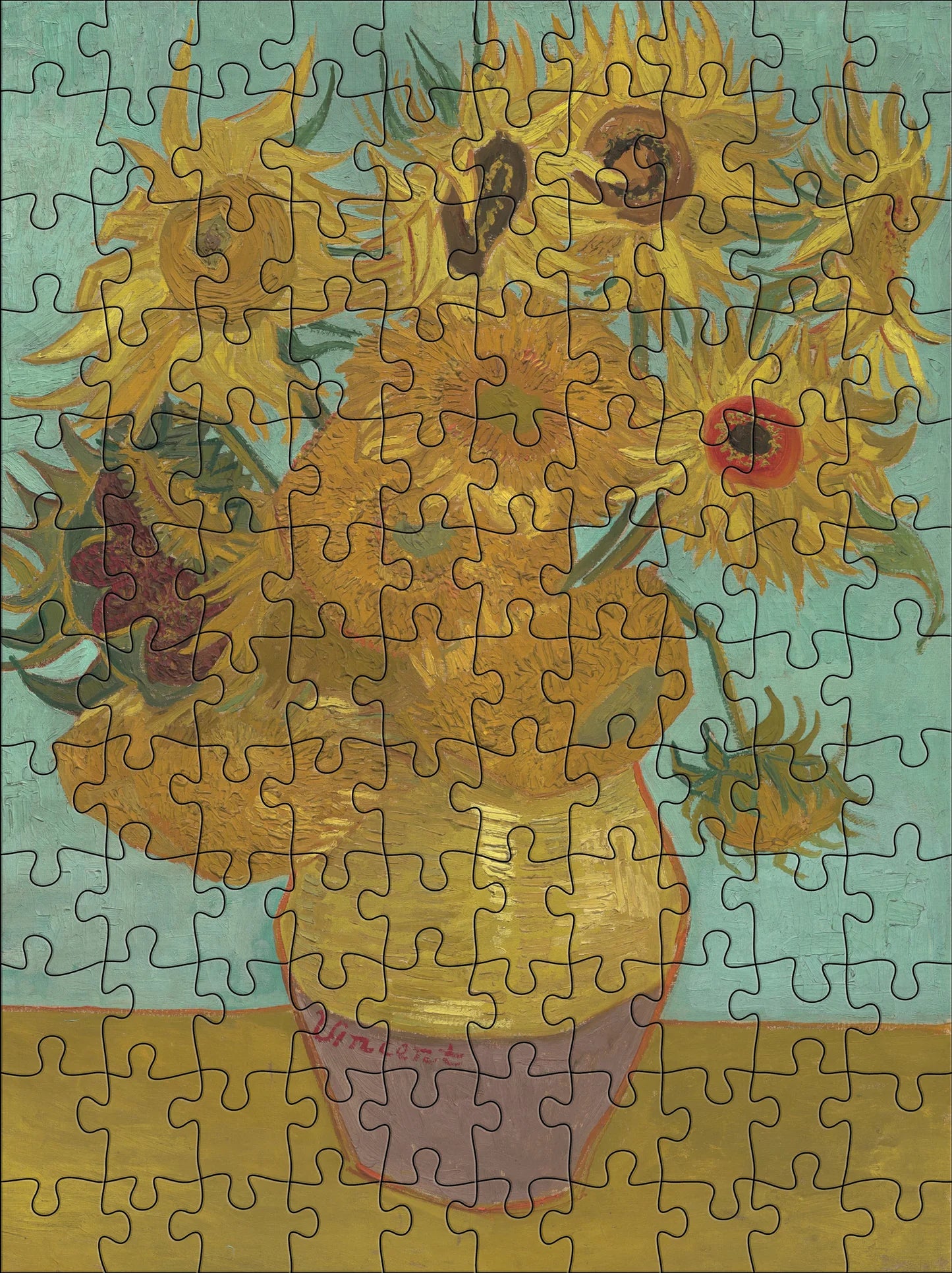 Vincent van Gogh 120-Piece Double-Sided Jigsaw Puzzle Set