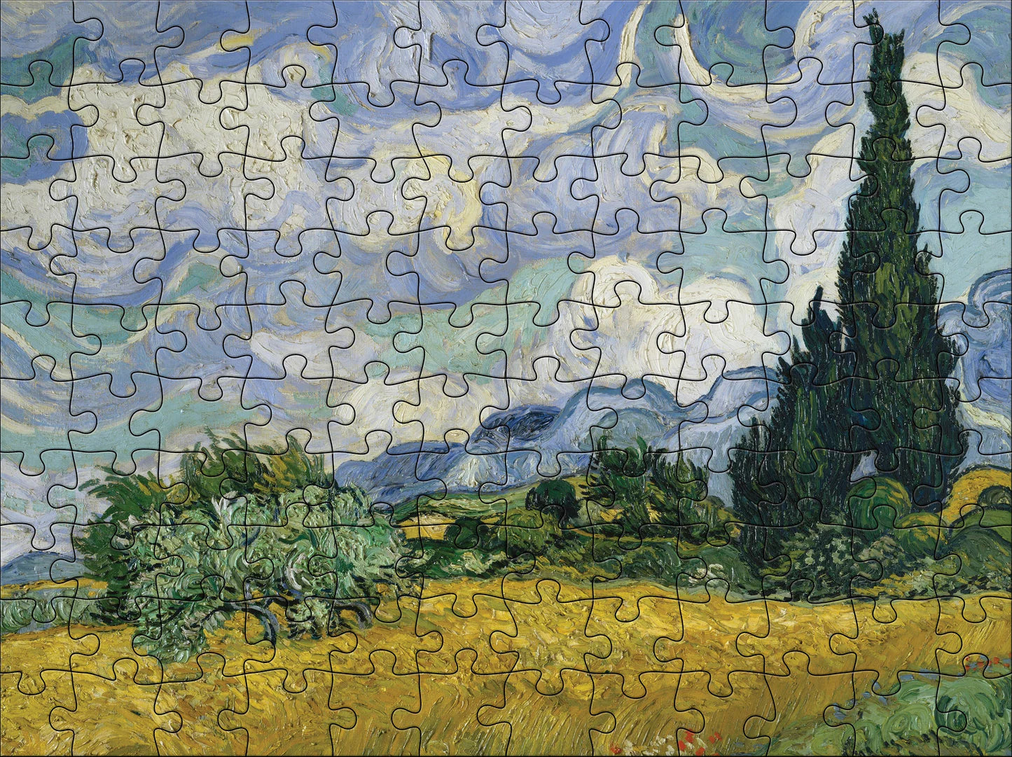 Vincent van Gogh 120-Piece Double-Sided Jigsaw Puzzle Set