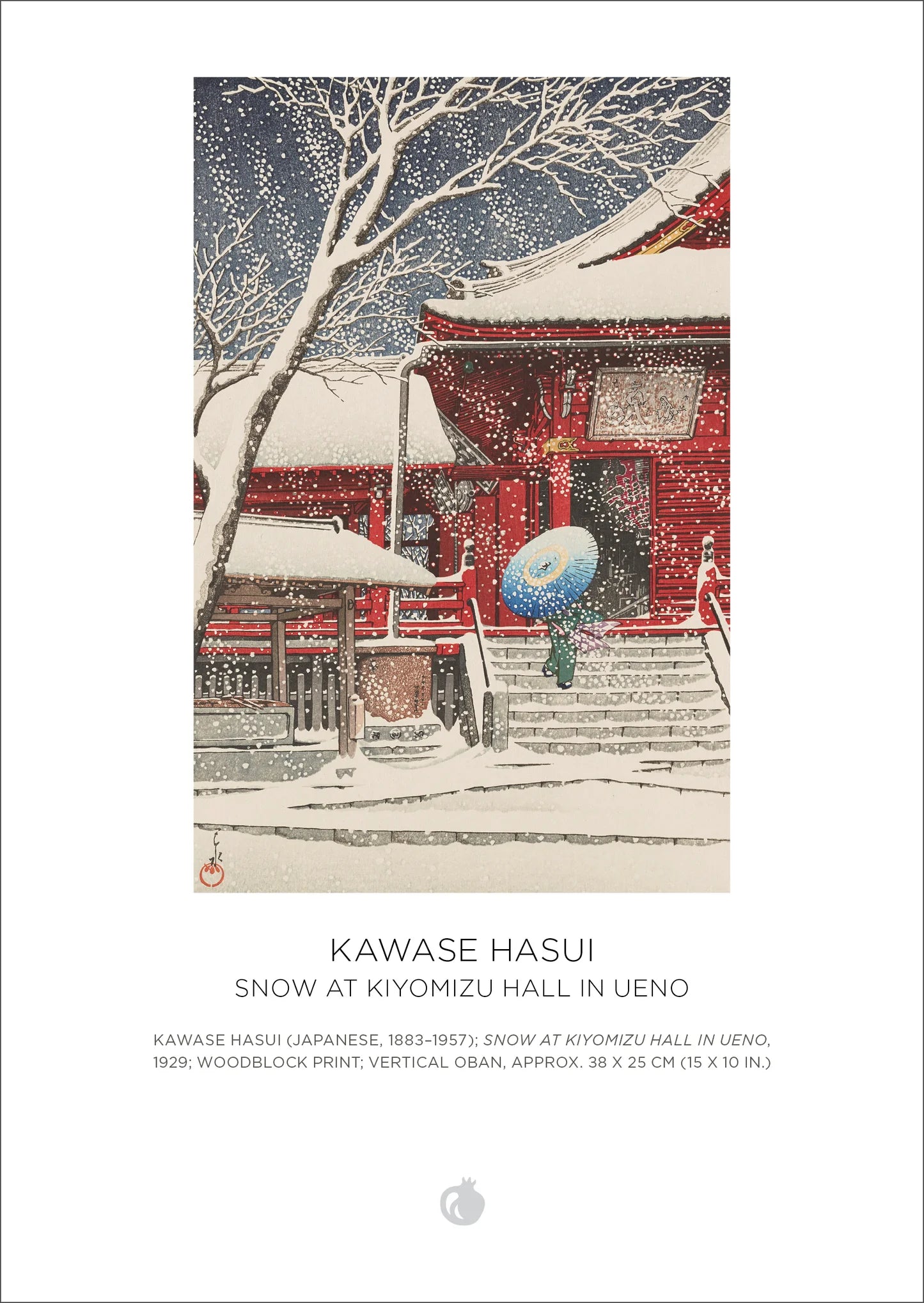 Kawase Hasui Snowfall 120-Piece Double-Sided Puzzle Set
