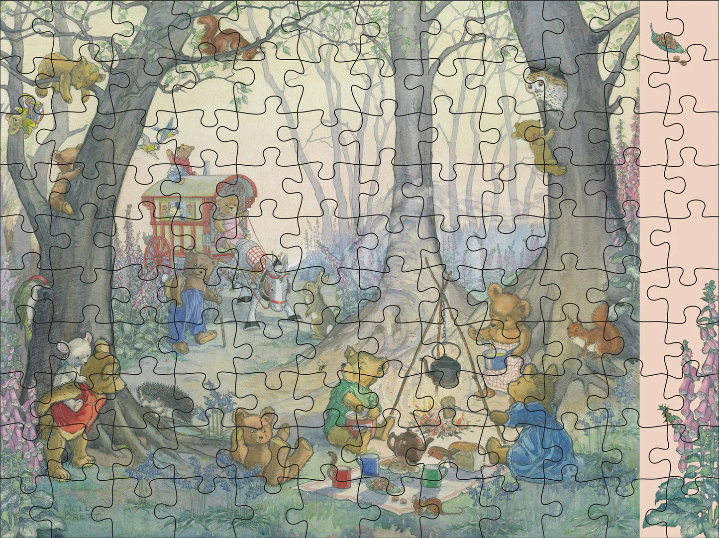 Molly Brett Woodland Adventures 120-Piece Double-Sided Puzzle Set