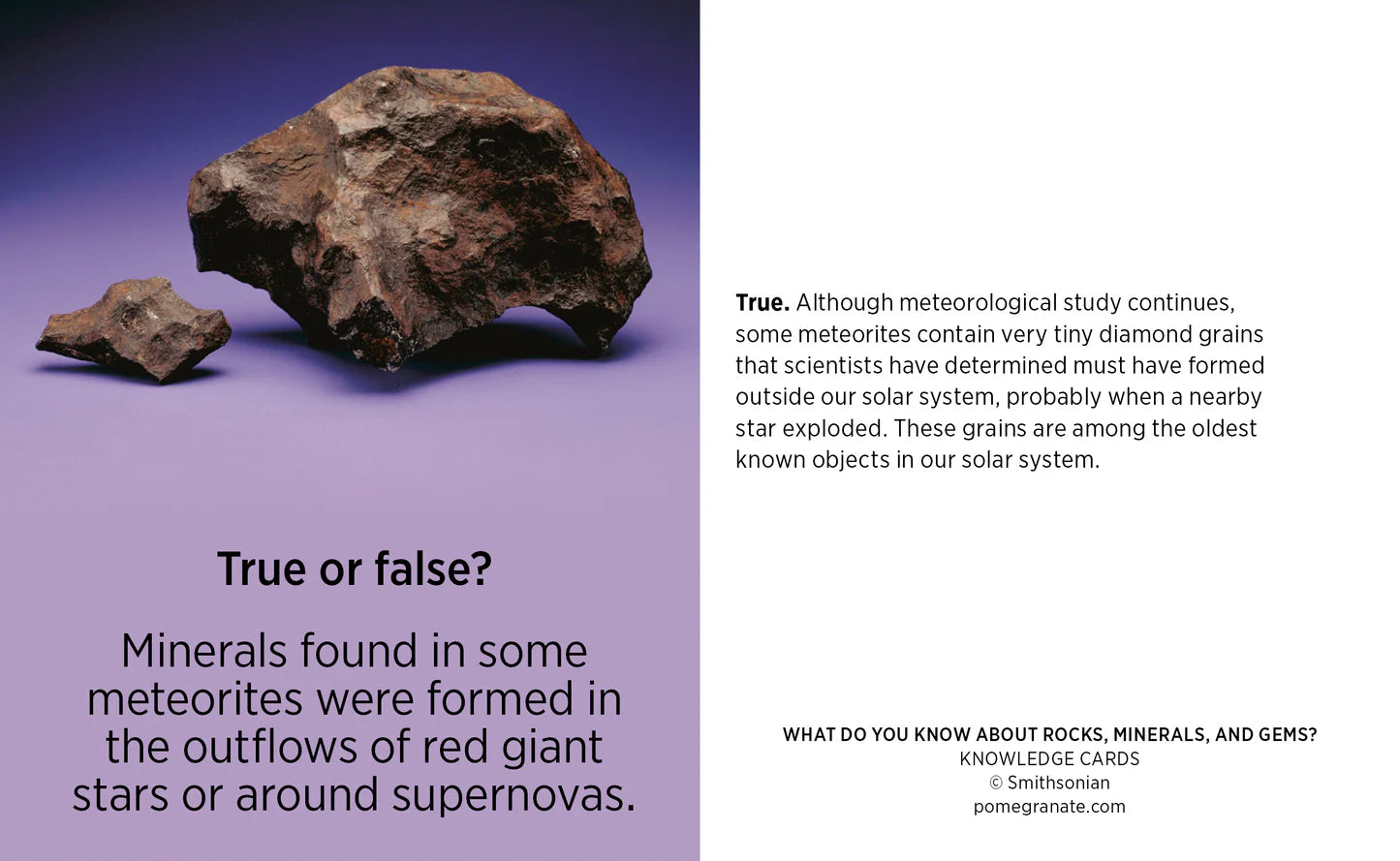 Knowledge Cards What Do You Know About Rocks, Minerals, and Gems?