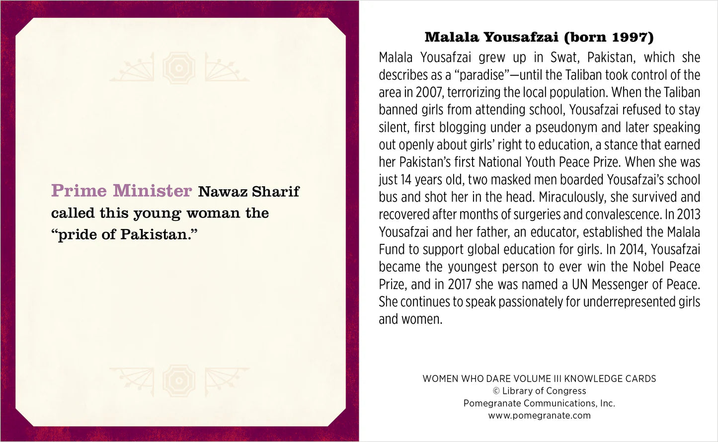 Knowledge Cards - Women Who Dare Volume III