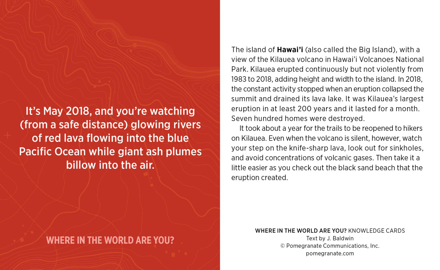 Knowledge Cards - Where in the World Are You?