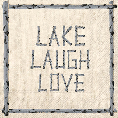Lake Laugh Love Luncheon Napkin    