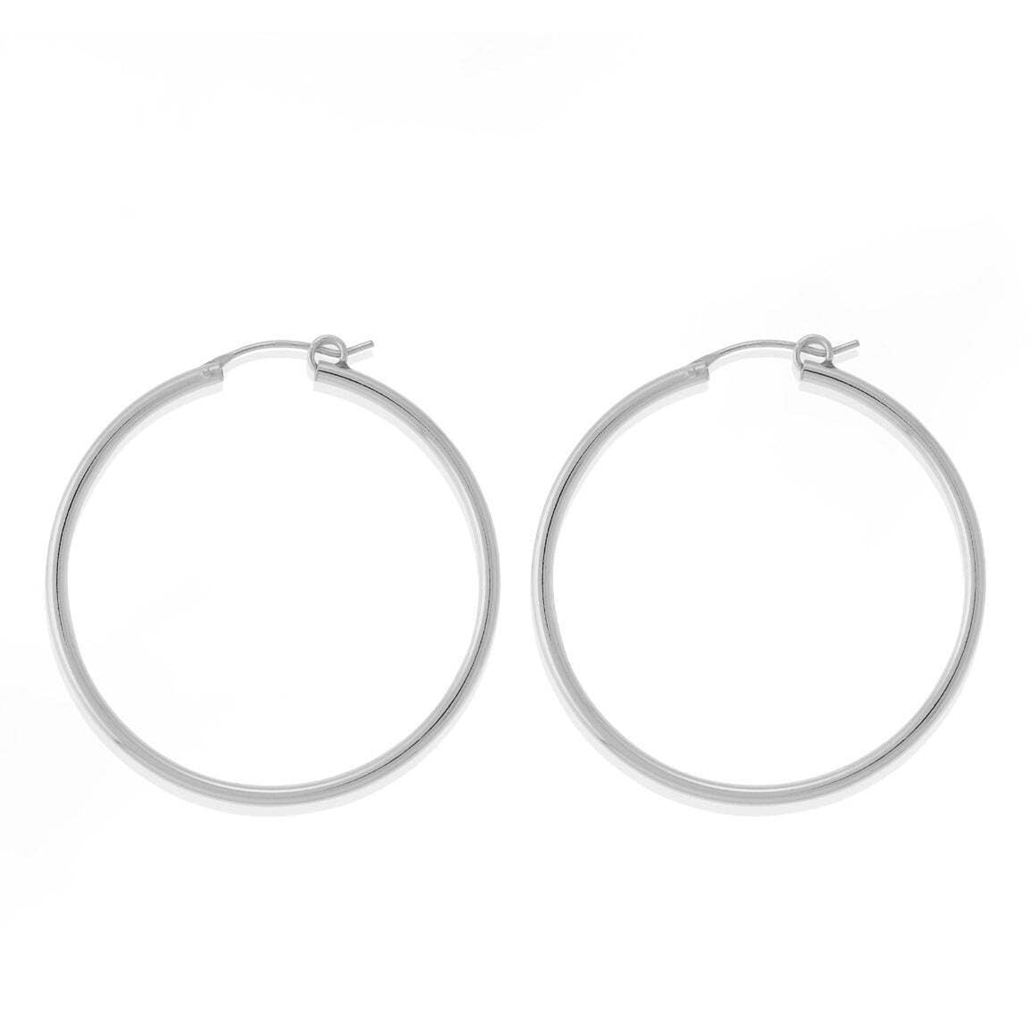 BOMA Belle Hoops - Silver - 1.7"
