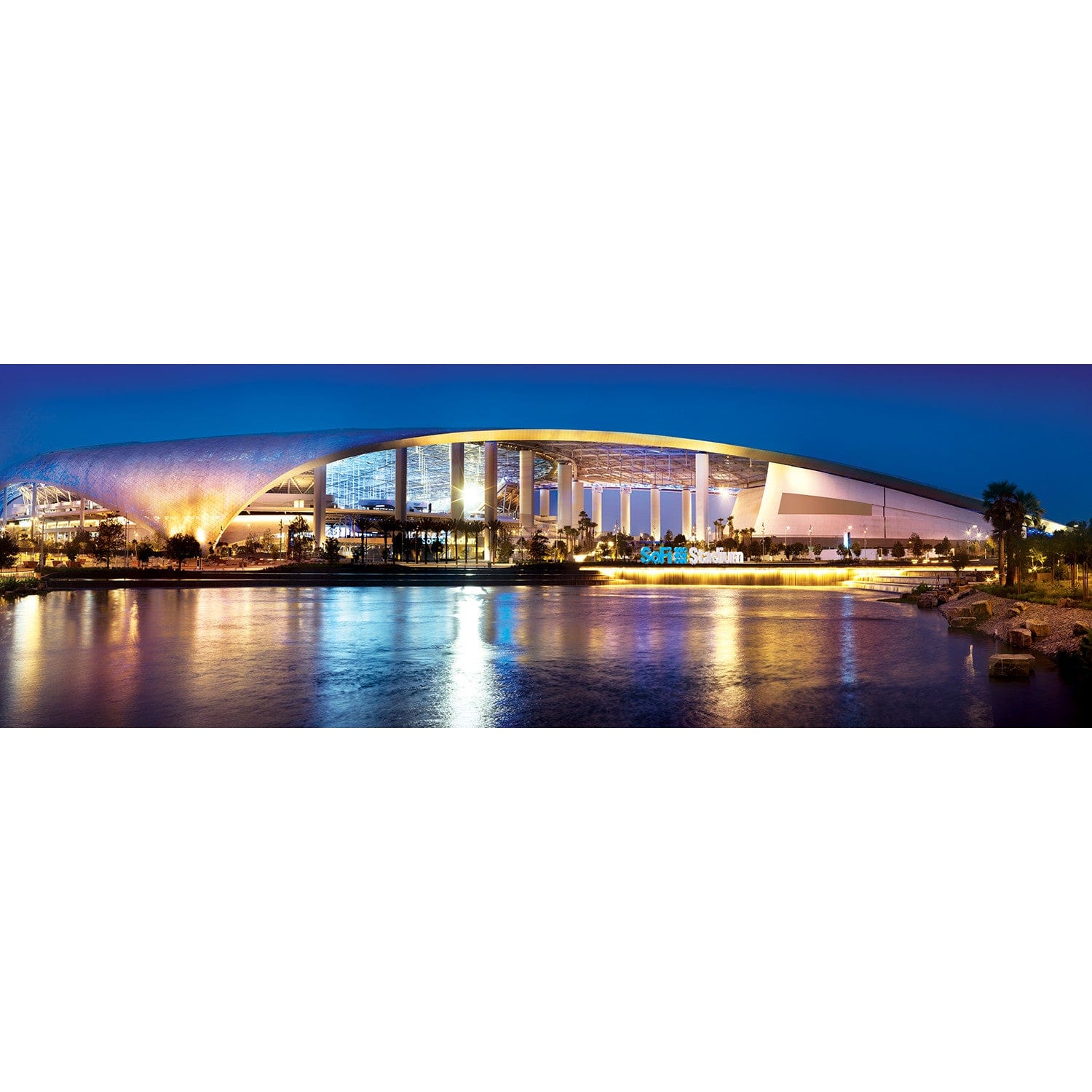 Los Angeles Rams NFL Stadium View 1000 Piece Panoramic Puzzle