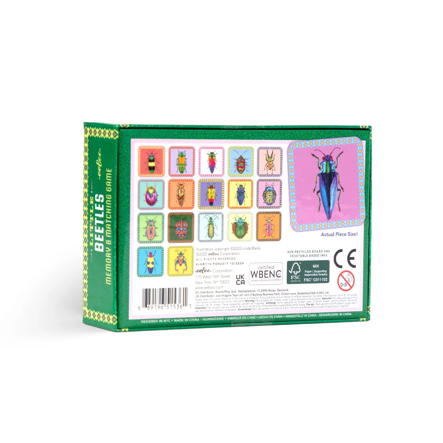 eeBoo Little Beetles Memory & Matching Game