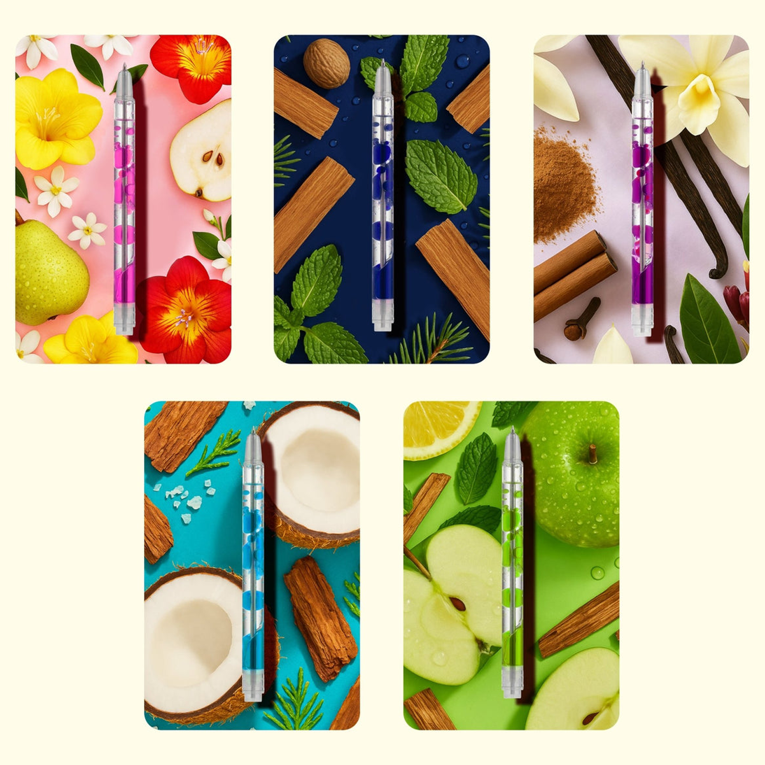 LFELNE Scented Lava Pen 5 Pack - Brights