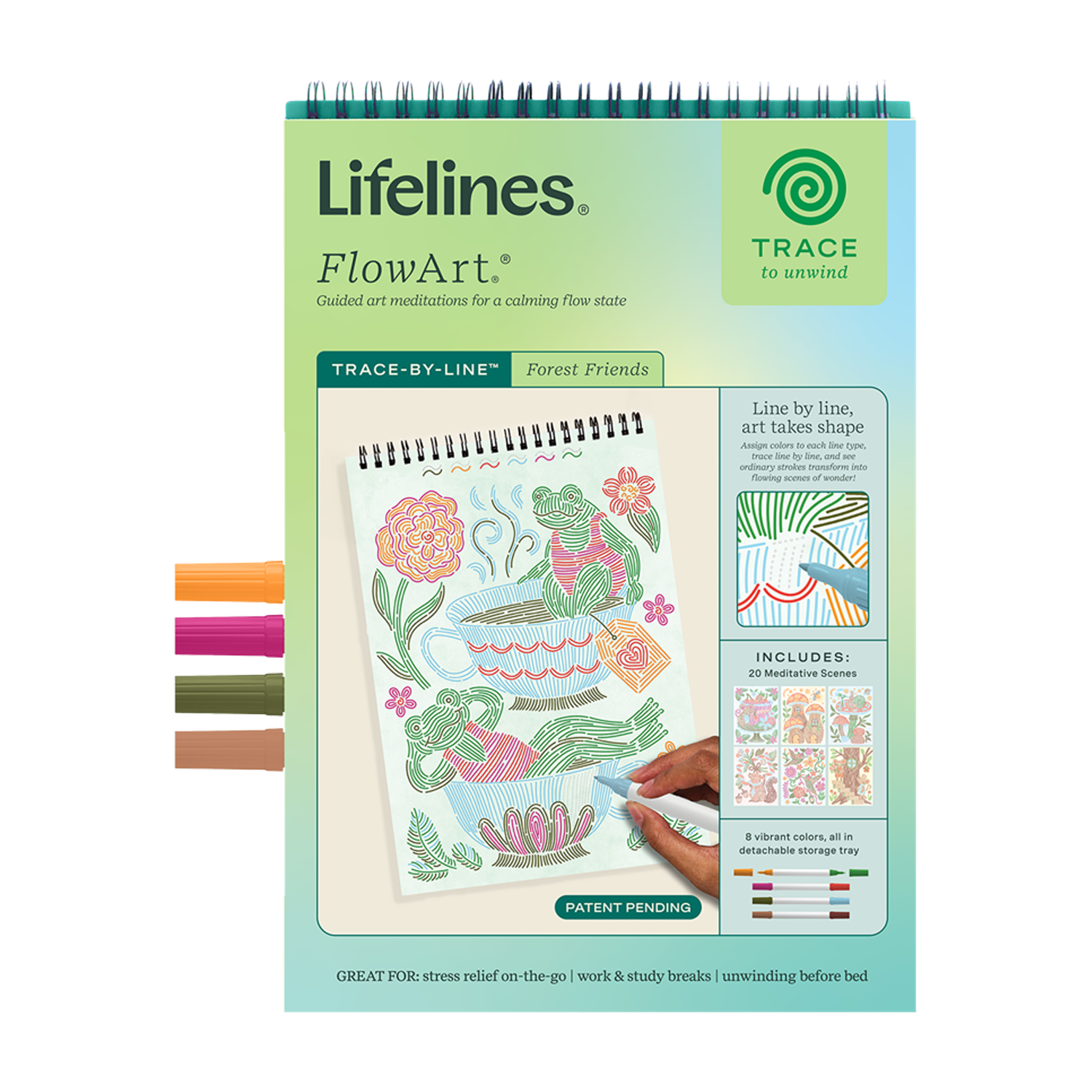 Lifelines FlowArt Trace-to-Doodle - Woodland Whimsy
