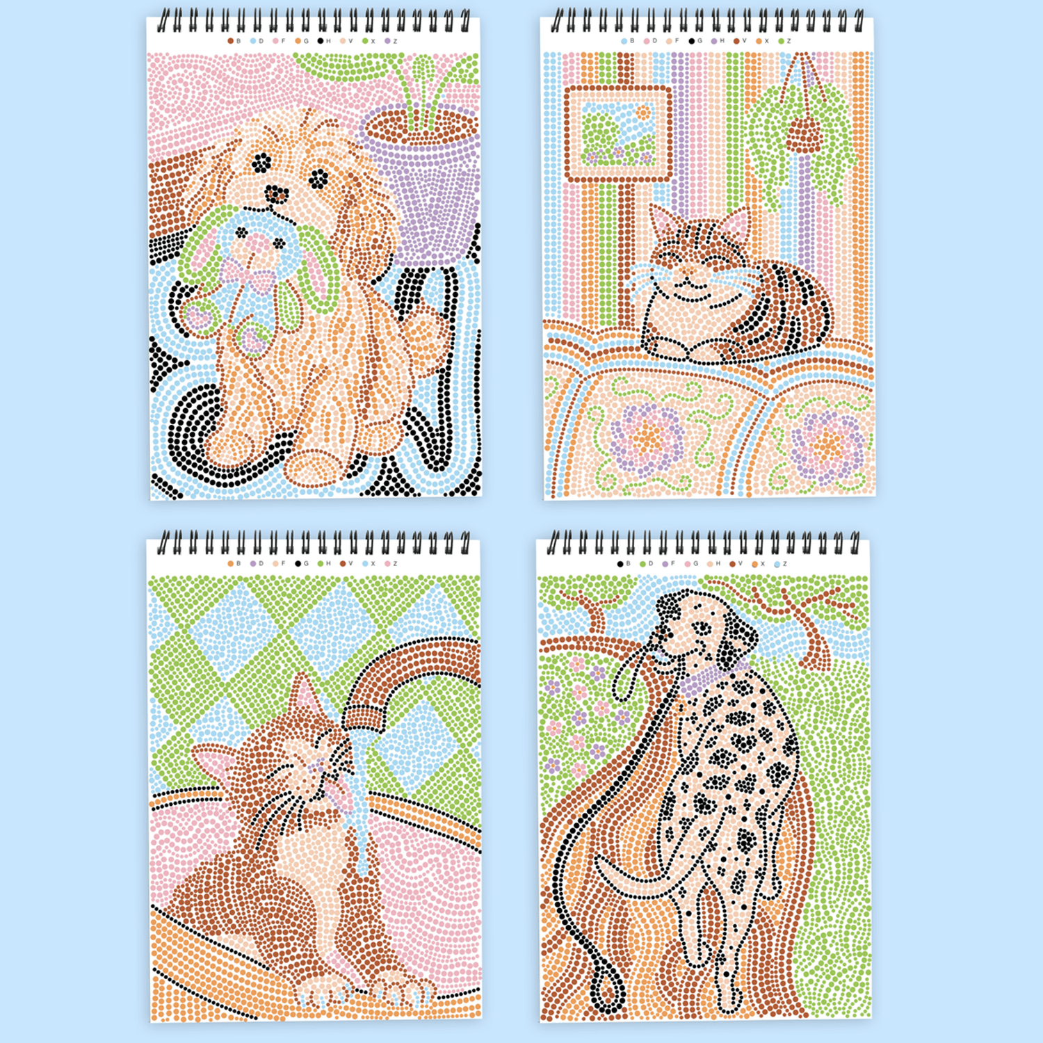 LFELNE FlowArt Dot-By-Letter - Wags and Whiskers