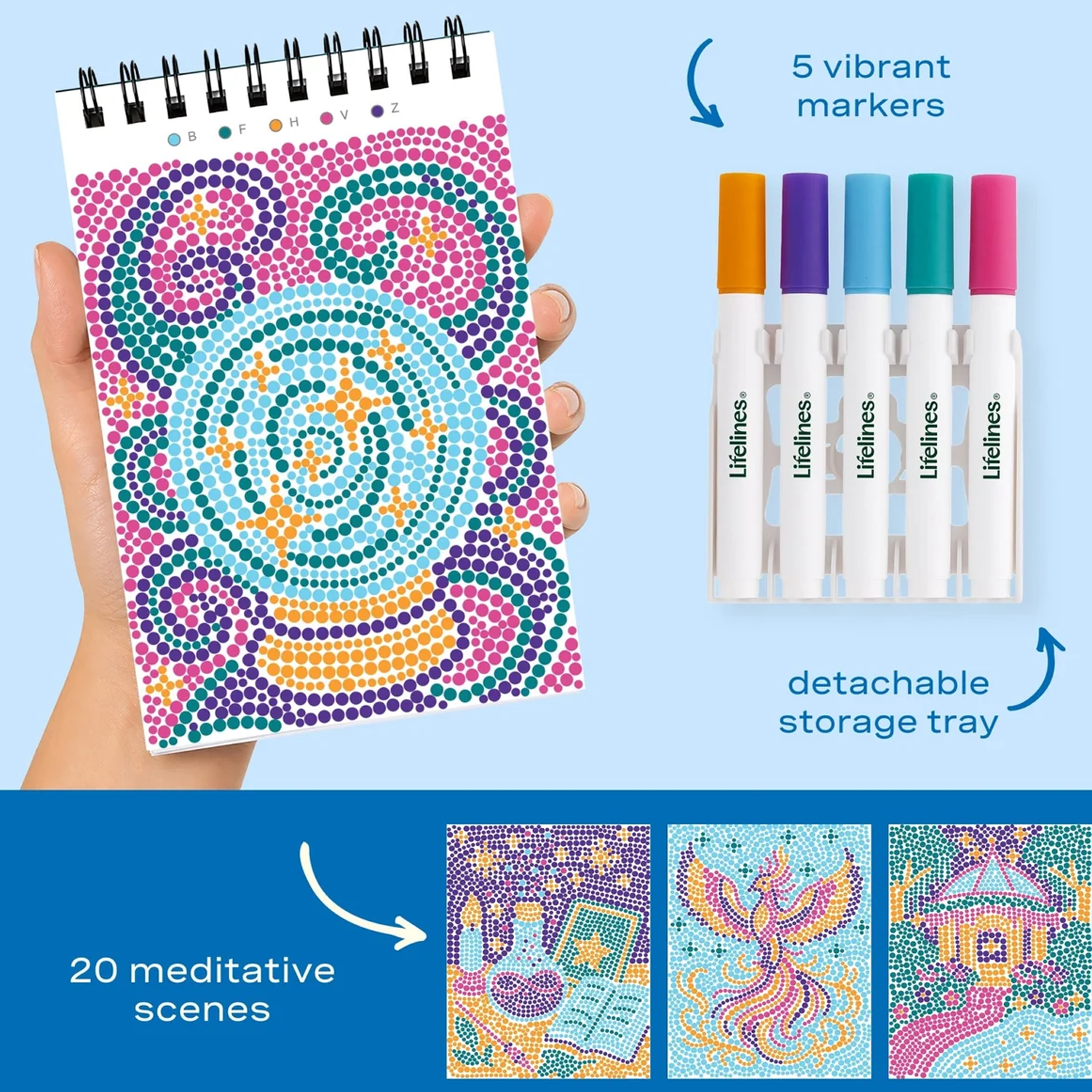 Lifelines FlowArt Mini Dot-by-Letter - Enchanted Magic