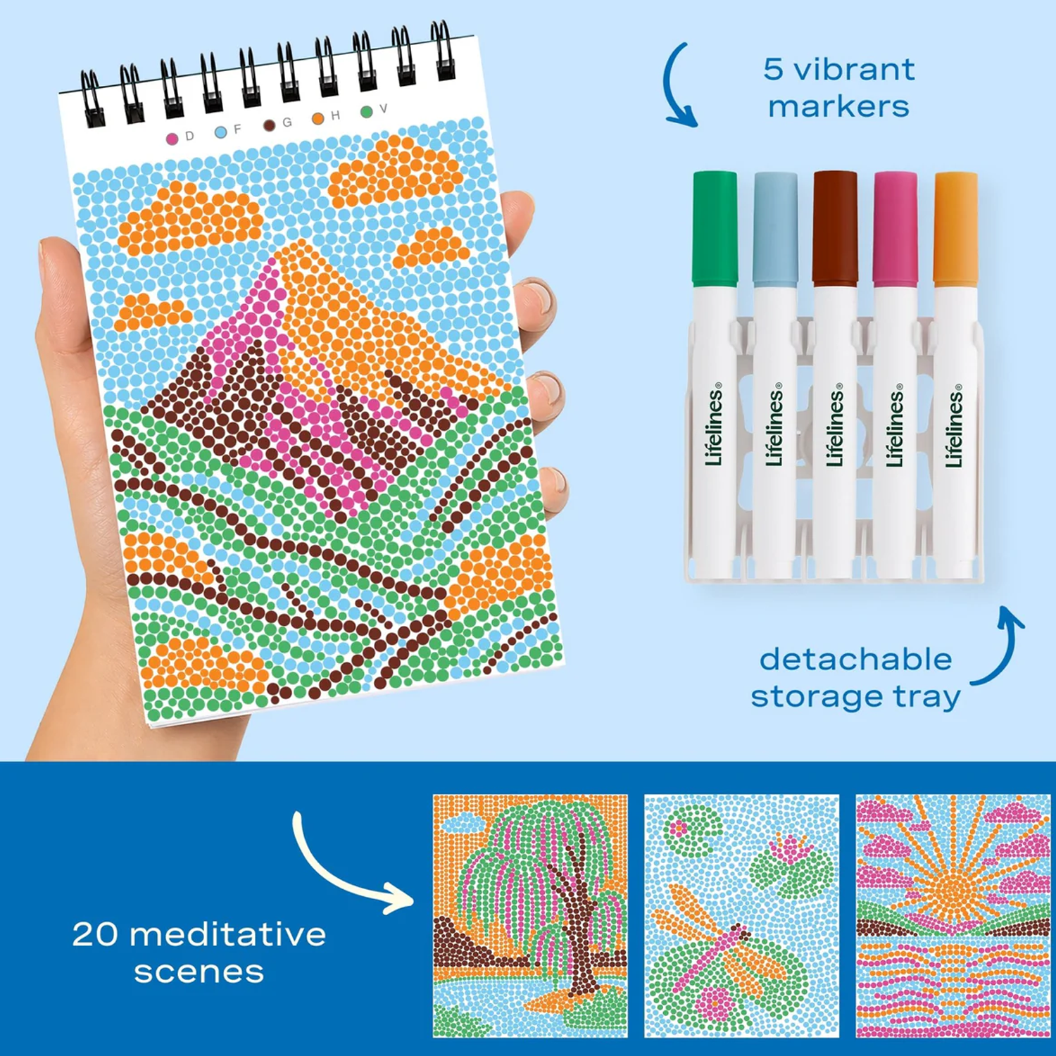 Lifelines FlowArt Mini Dot-by-Letter - Nature's Wonders