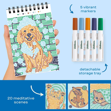 Lifelines FlowArt Mini Dot-by-Letter - Furry Friends