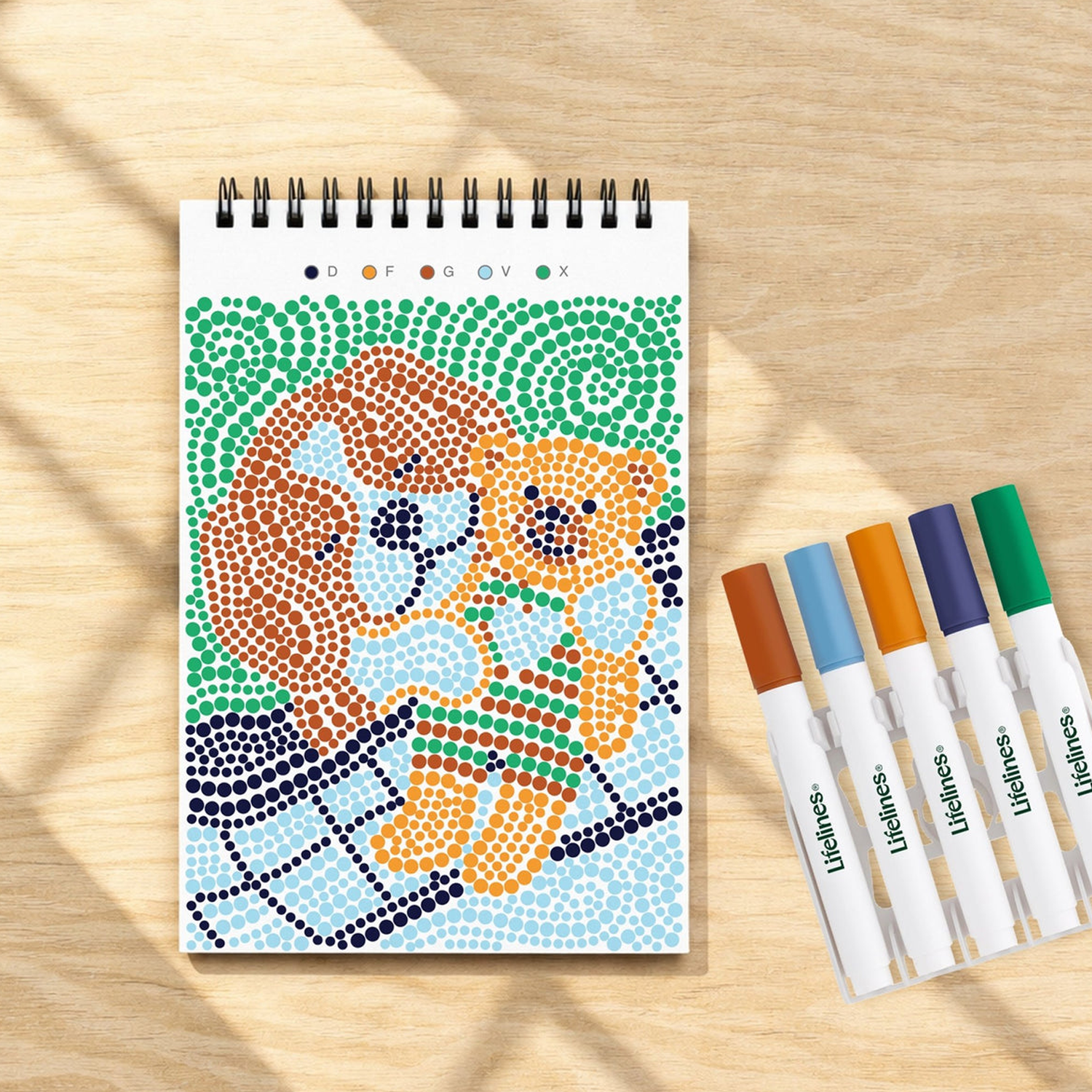 Lifelines FlowArt Mini Dot-by-Letter - Furry Friends