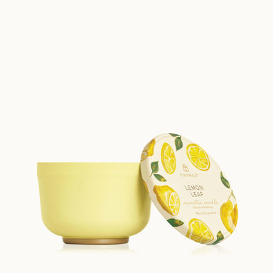 Thymes Lemon Leaf Poured Candle Tin