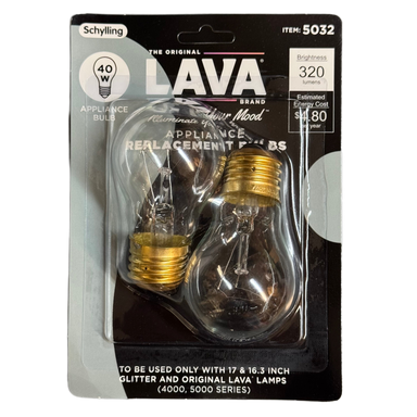 Lava Lamp Replacement Bulb 40W for 16.3" and 17" Lamps