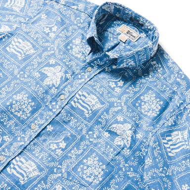 Reyn Spooner Lahaina Sailor Archive Classic Button Front Short Sleeve Camp Shirt