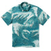 Reyn Spooner Big Wave Camp Shirt Aqua Surf M  805766255912
