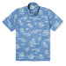 Reyn Spooner Honu'Aukai Button Front Camp Shirt Blue Horizon Small  805766256841