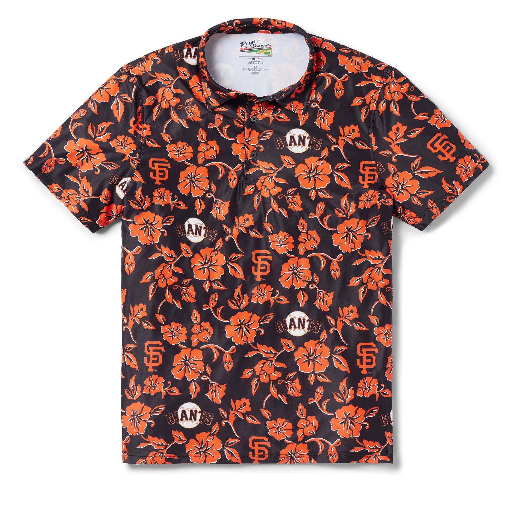 Reyn Spooner SF Giants 24 Performance Polo Black S 805766281287
