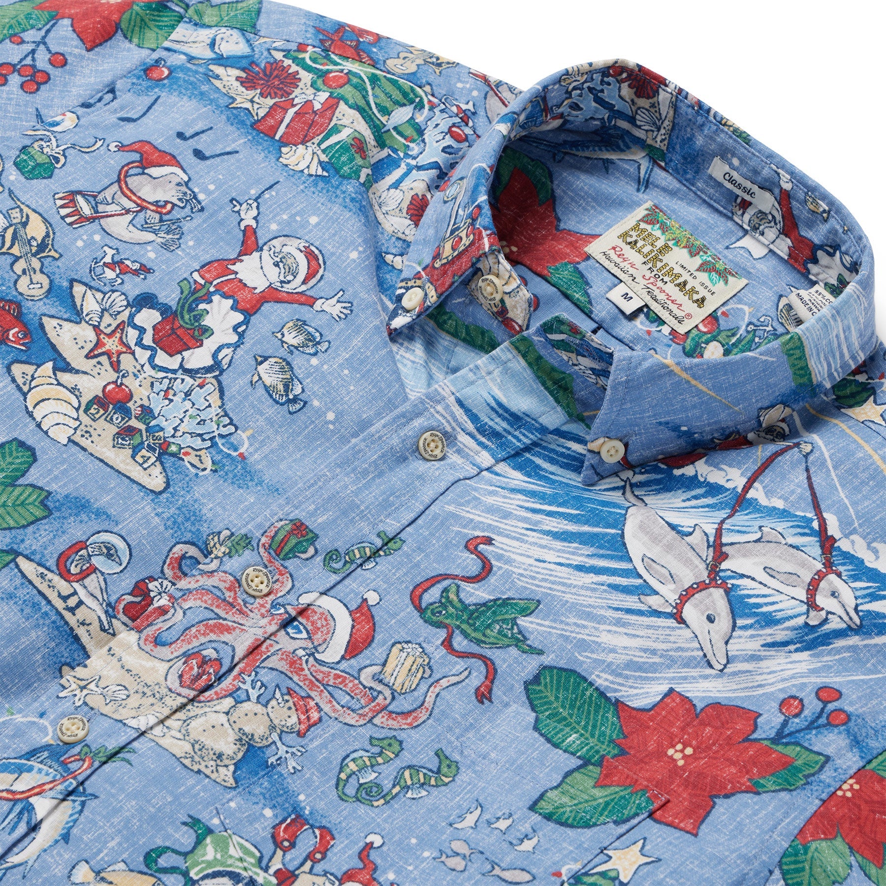 Reyn Spooner Hawaiian Christmas 2024 Camp Shirt    