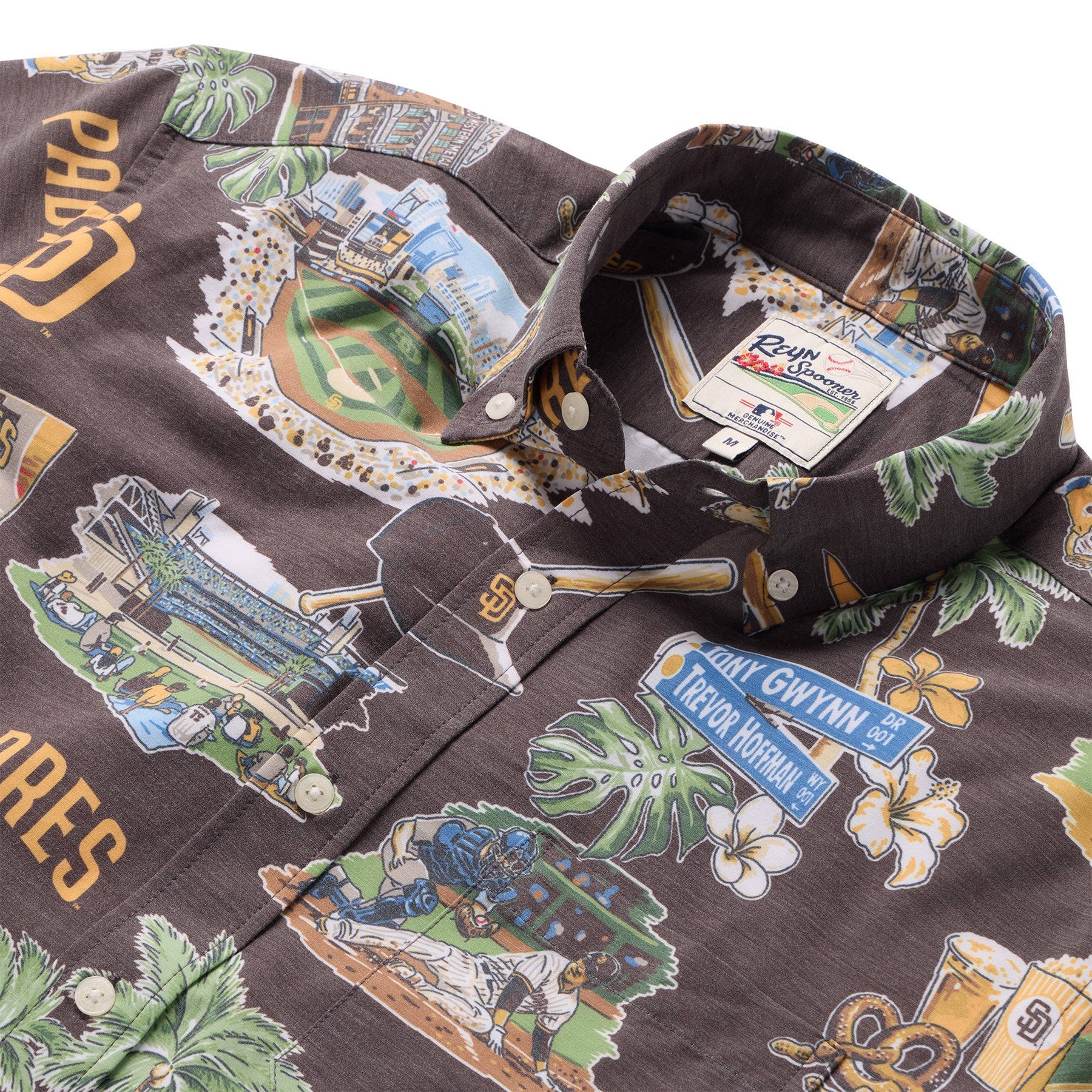 Reyn Spooner MLB® San Diego Padres Performance Button Front