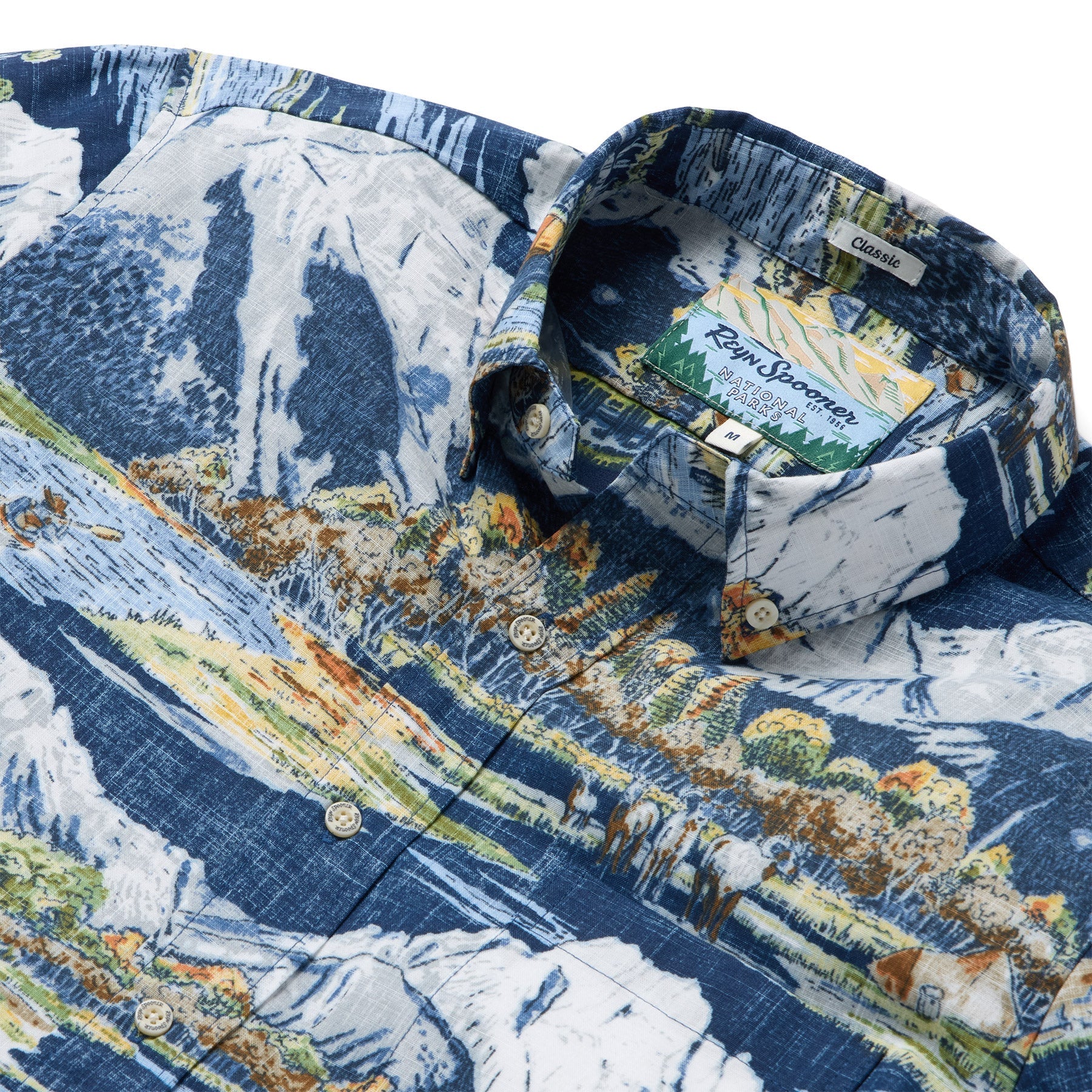 Reyn Spooner Grand Teton National Park Short Sleeve Camp Shirt