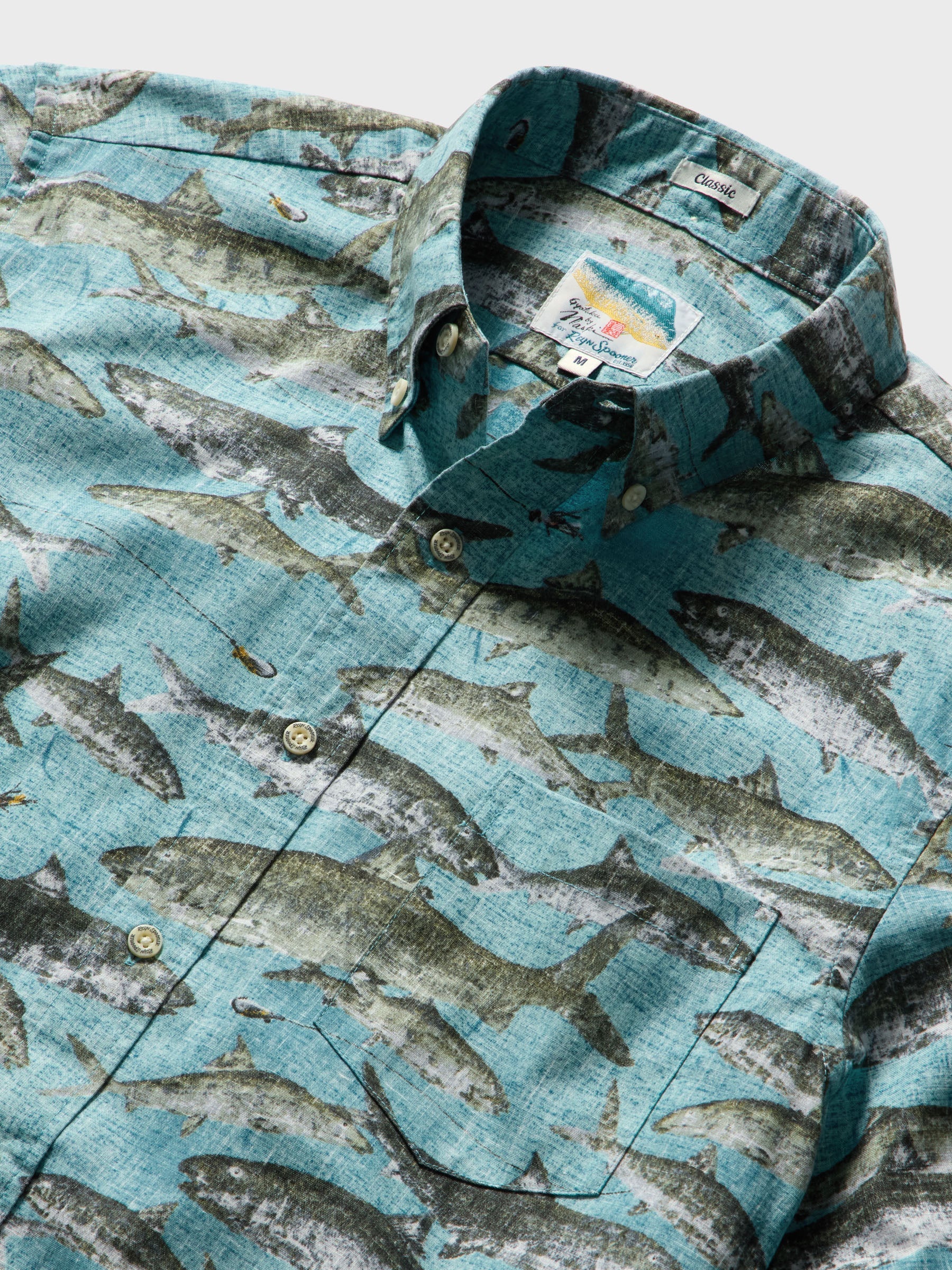 Reyn Spooner ‘Ō‘IO by Naoki Classic Button Front Short Sleeve Camp Shirt