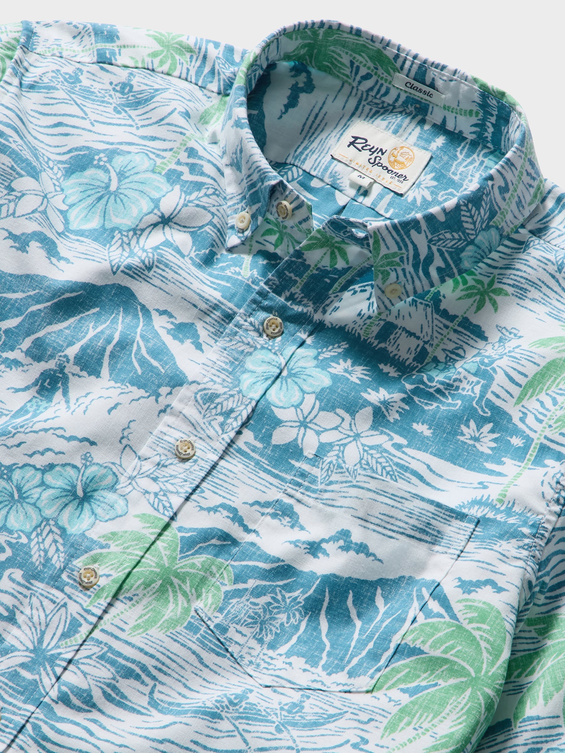 Reyn Spooner Paradise Found Button Front Short Sleeve Camp Shirt