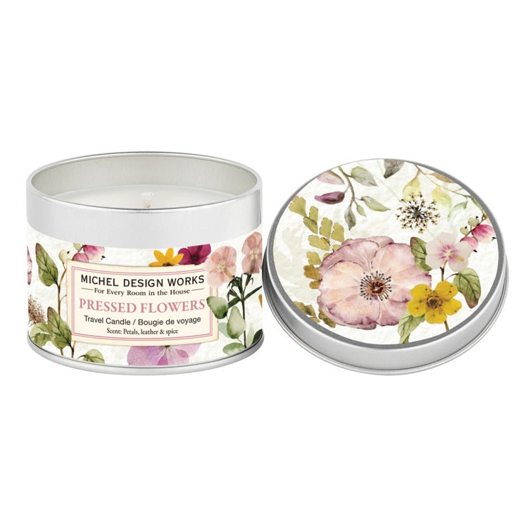MDW Pressed Flowers Travel Candle