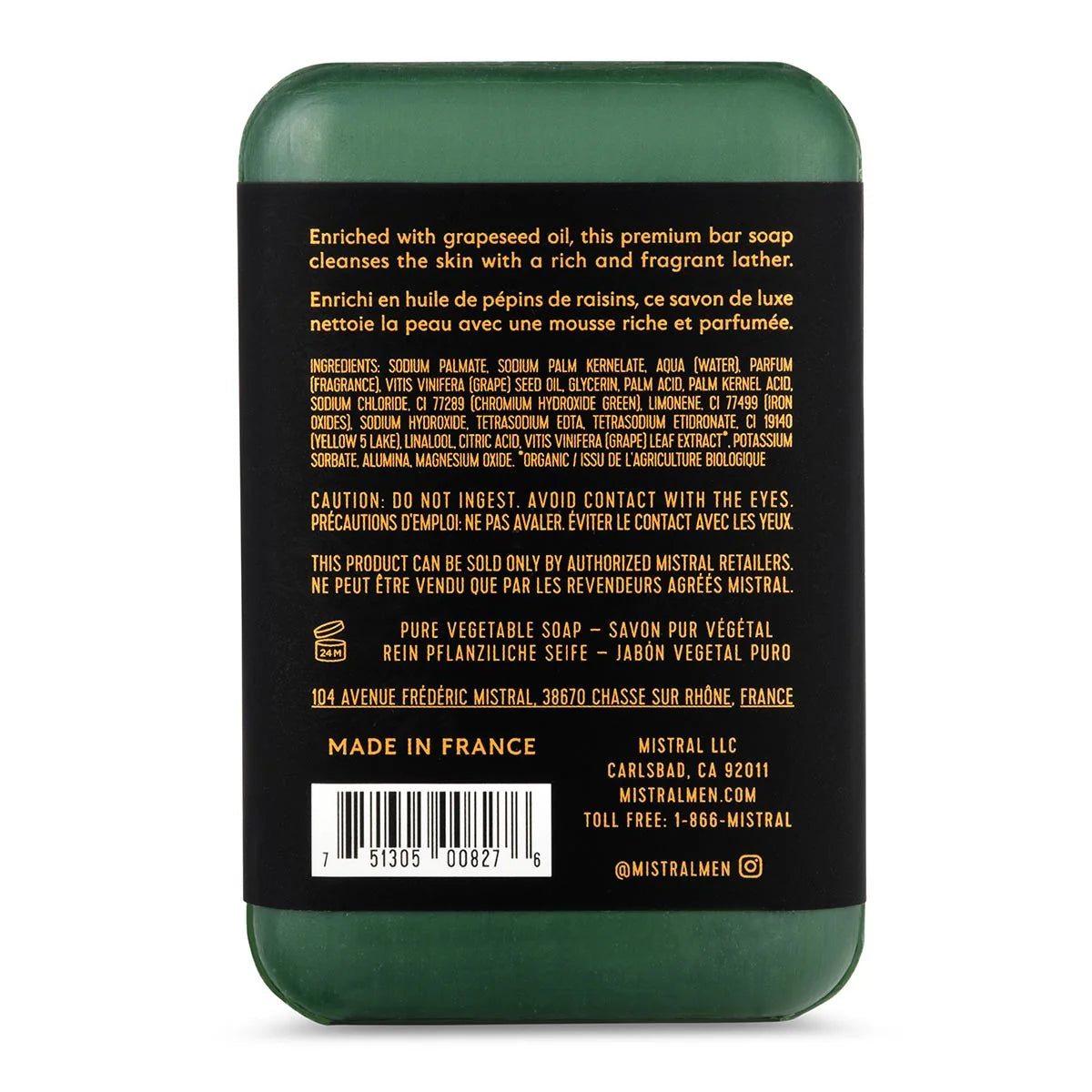 MISTRAL Cypress Oak Bar Soap