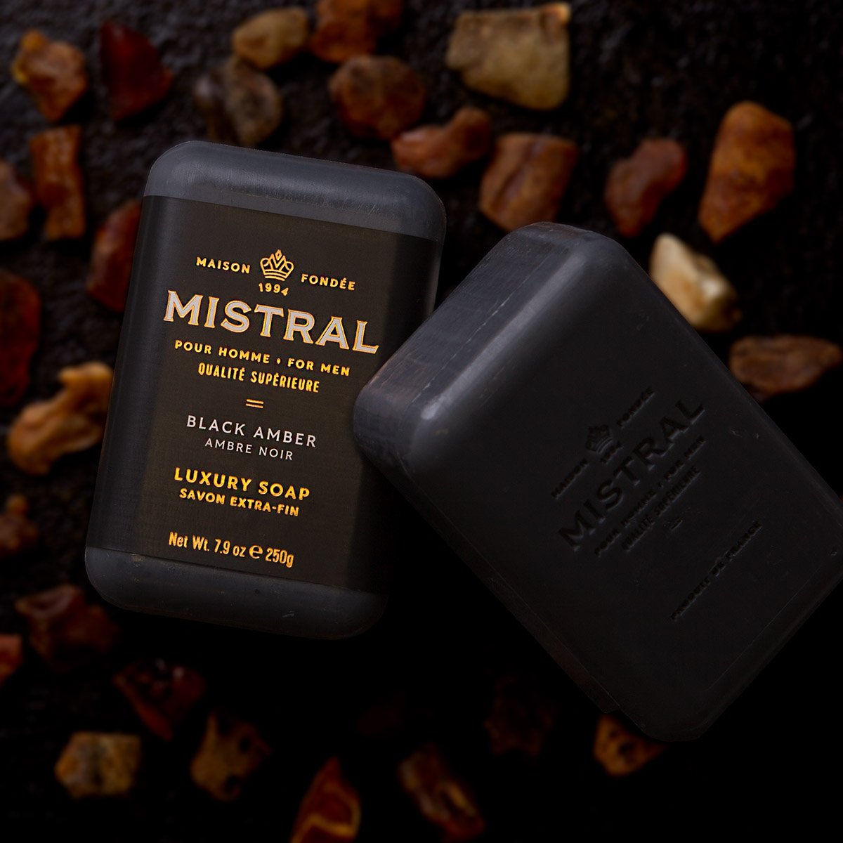 MISTRAL Black Amber Bar Soap
