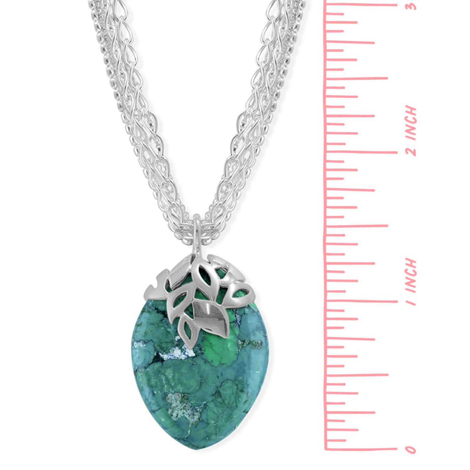 BOMA Stone Teardrop Necklace - Turquoise
