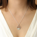 Boma Necklace Open Circle With Lotus And Mother Of Pearl