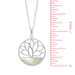 Boma Necklace Open Circle With Lotus And Mother Of Pearl