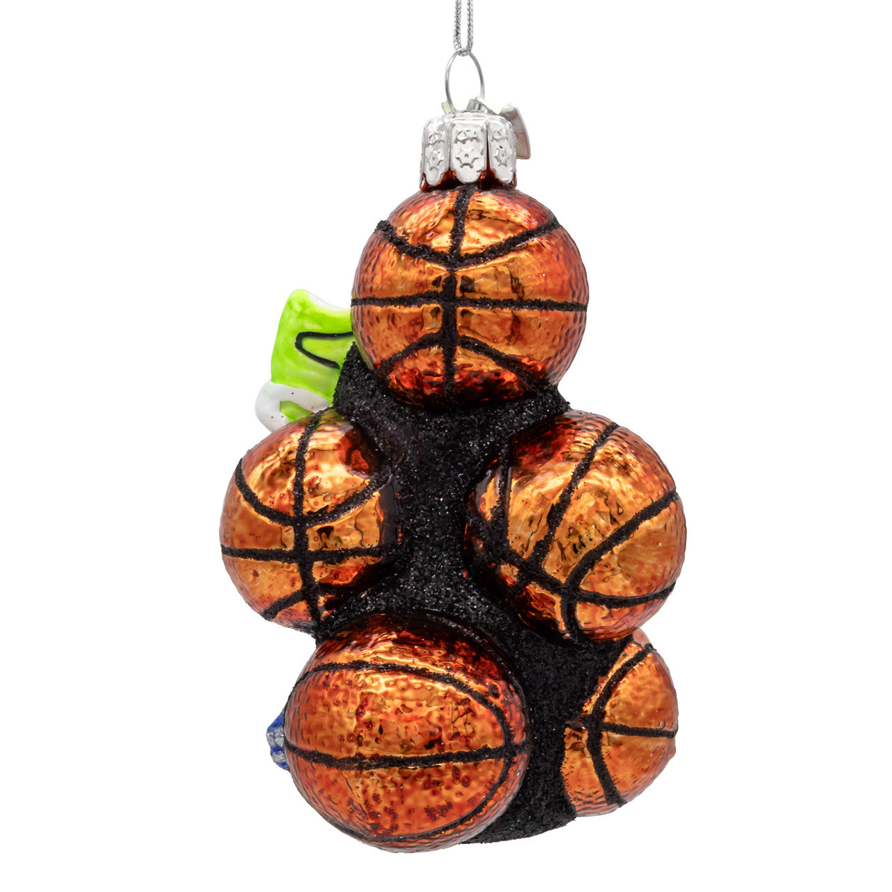 Glass Basketball with Shoes Ornament
