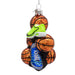 Glass Basketball with Shoes Ornament