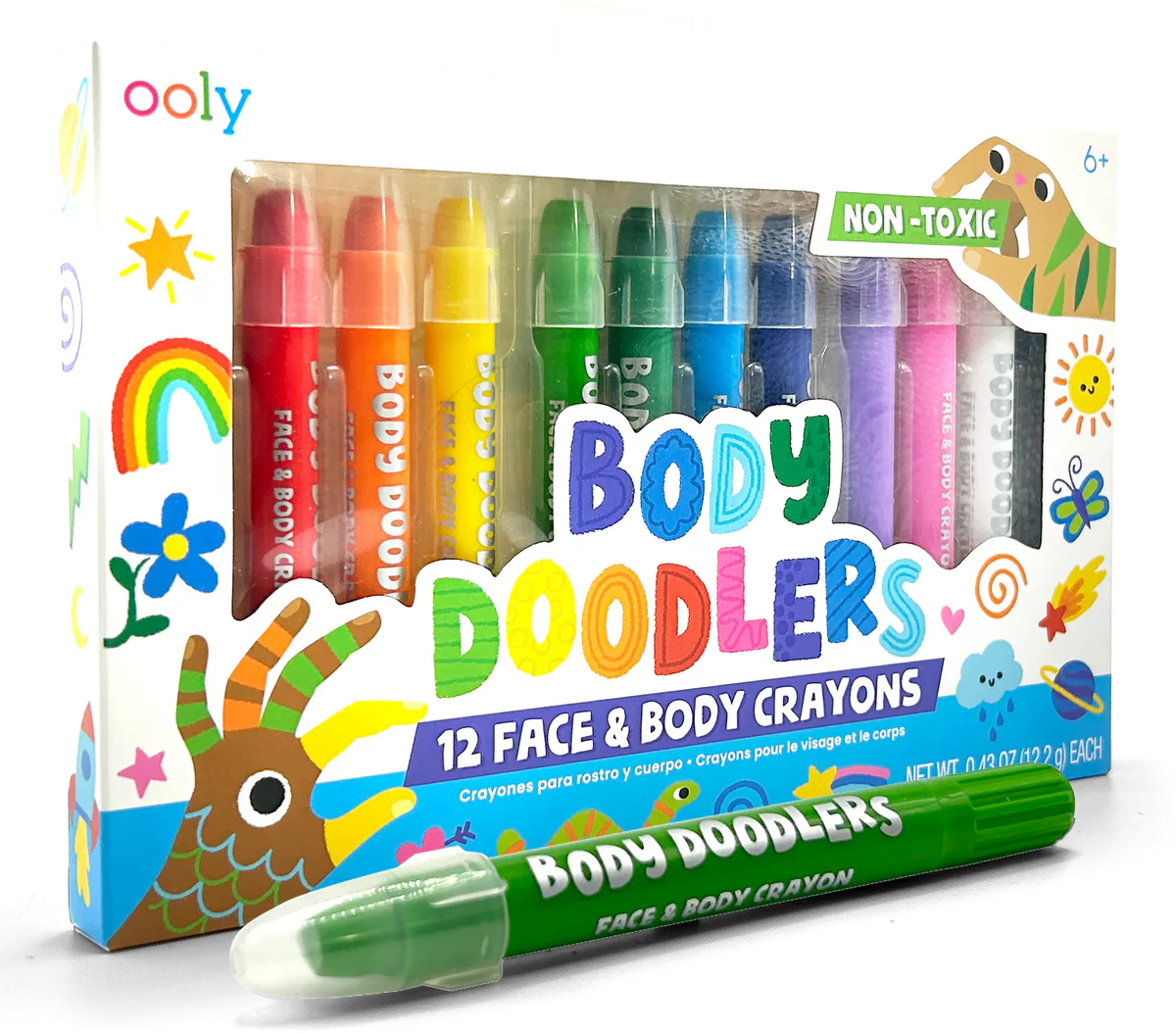 OOLY BODY DOODLR FACE/BODY CRAYONS