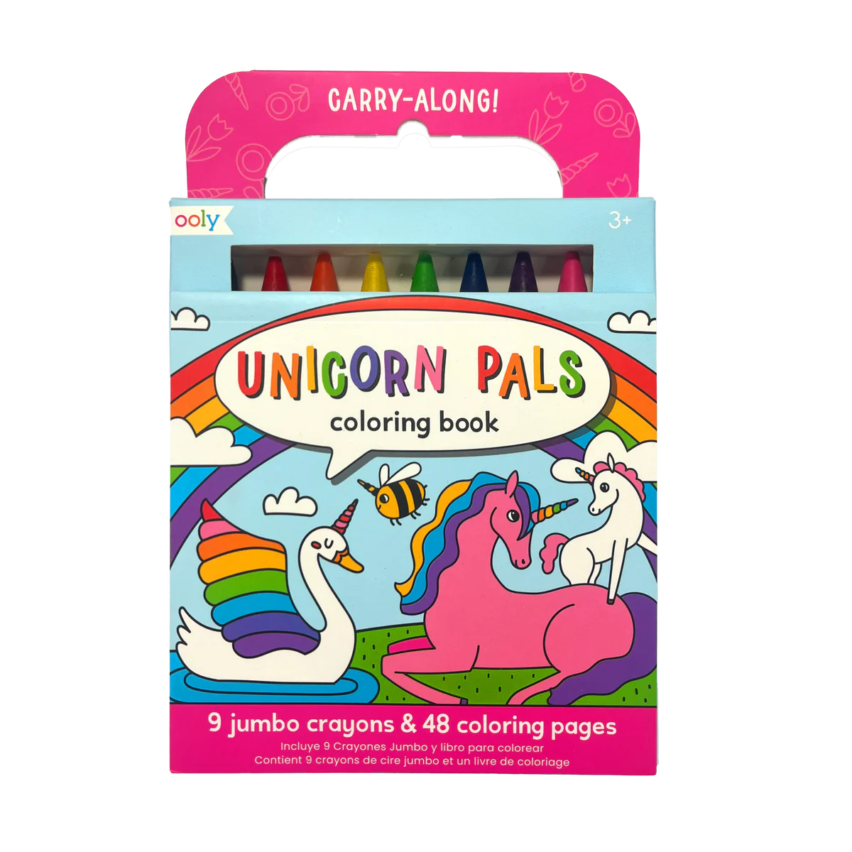 Unicorn Pals Carry Along Coloring Pages and 9 Jumbo Crayons