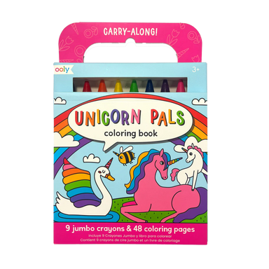 Unicorn Pals Carry Along Coloring Pages and 9 Jumbo Crayons