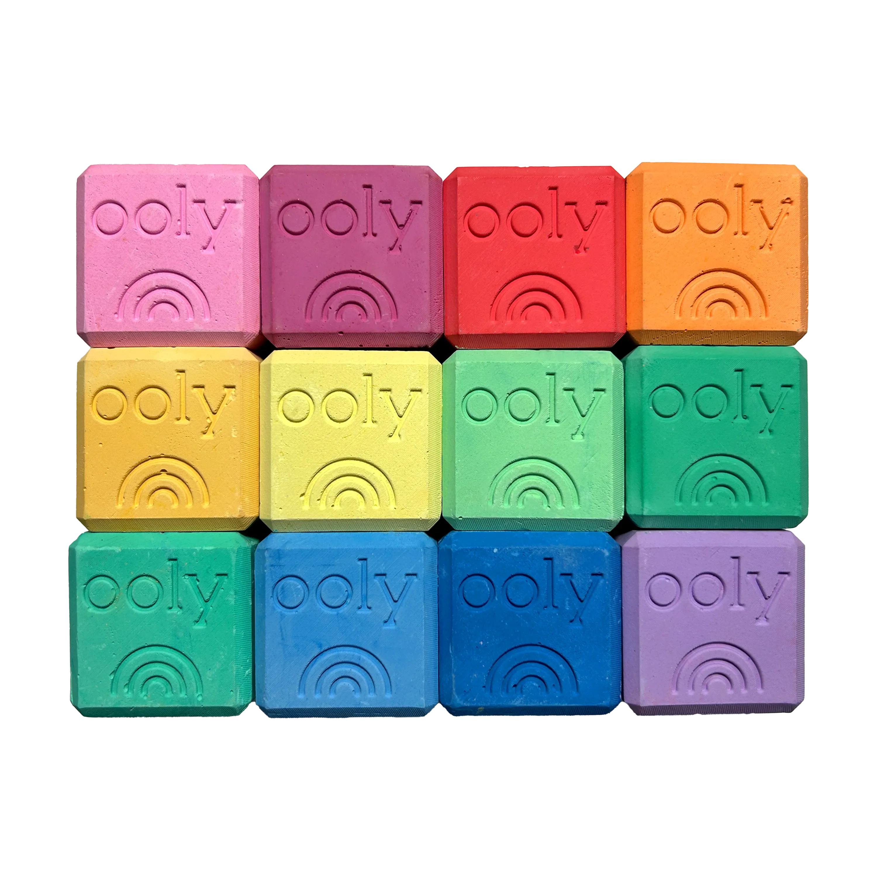 Chalk-O-Rama Block Sidewalk Chalk - Set of 12