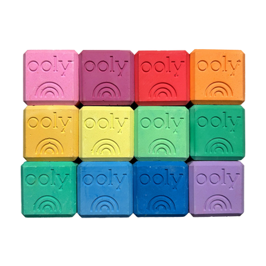Chalk-O-Rama Block Sidewalk Chalk - Set of 12
