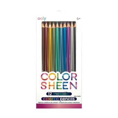 Color Sheen 12 Metallic Colored Pencils