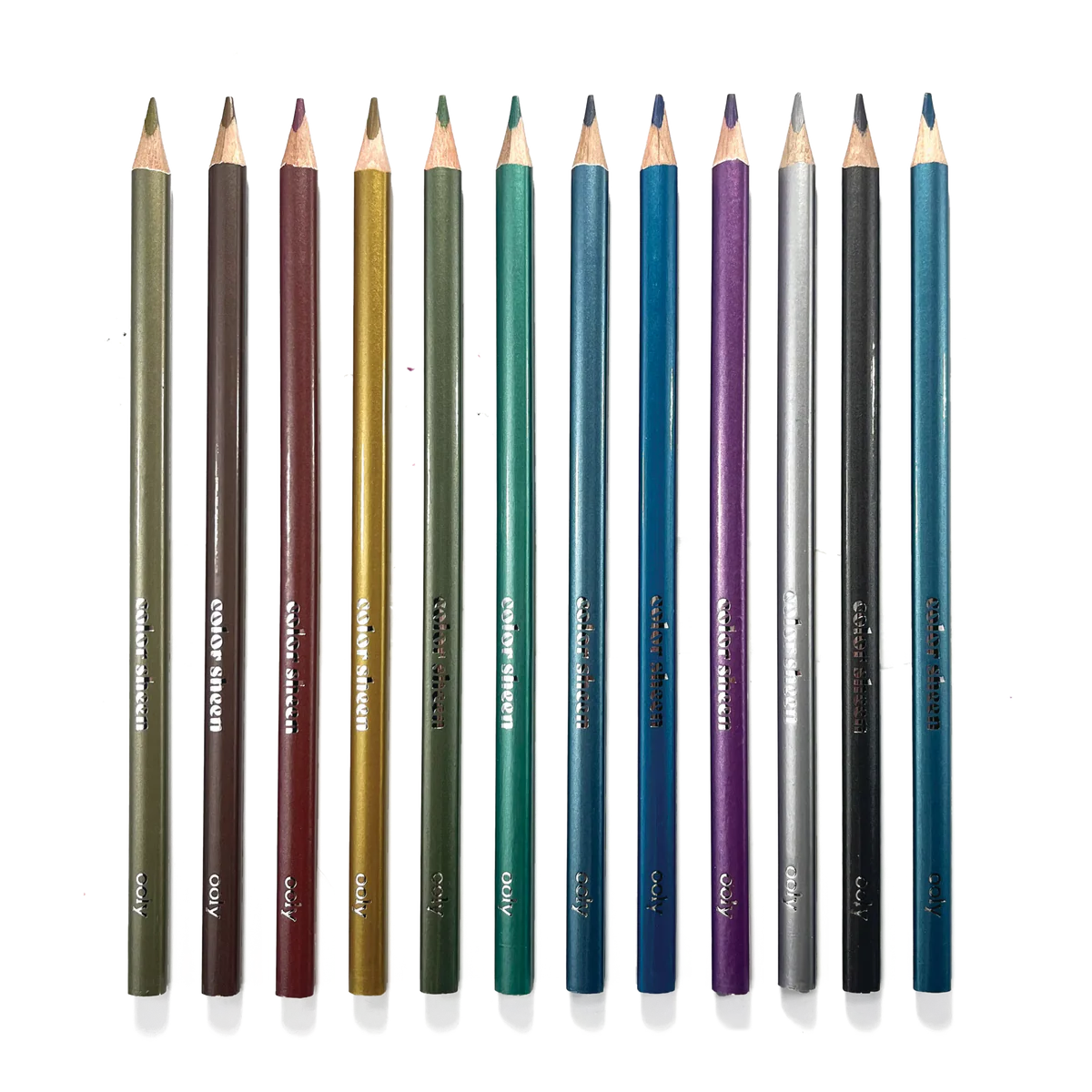 Color Sheen 12 Metallic Colored Pencils