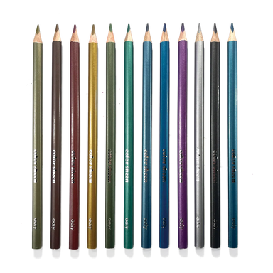 Color Sheen 12 Metallic Colored Pencils