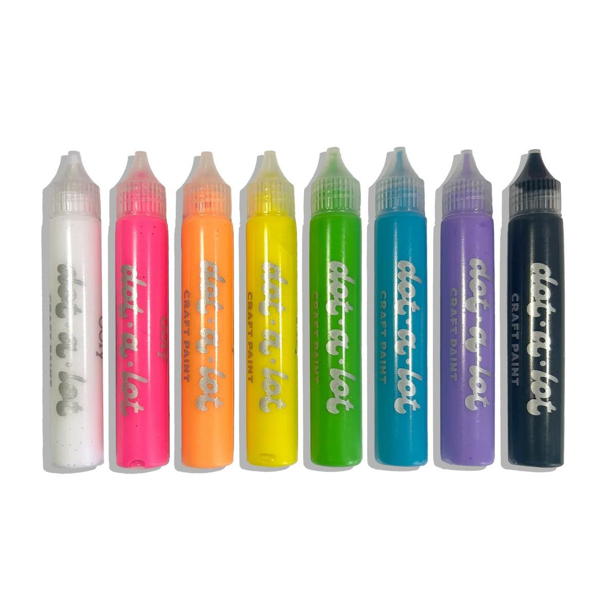Dot-a-Lot 3D Dimensional Craft Paint - Brights - Set of 8
