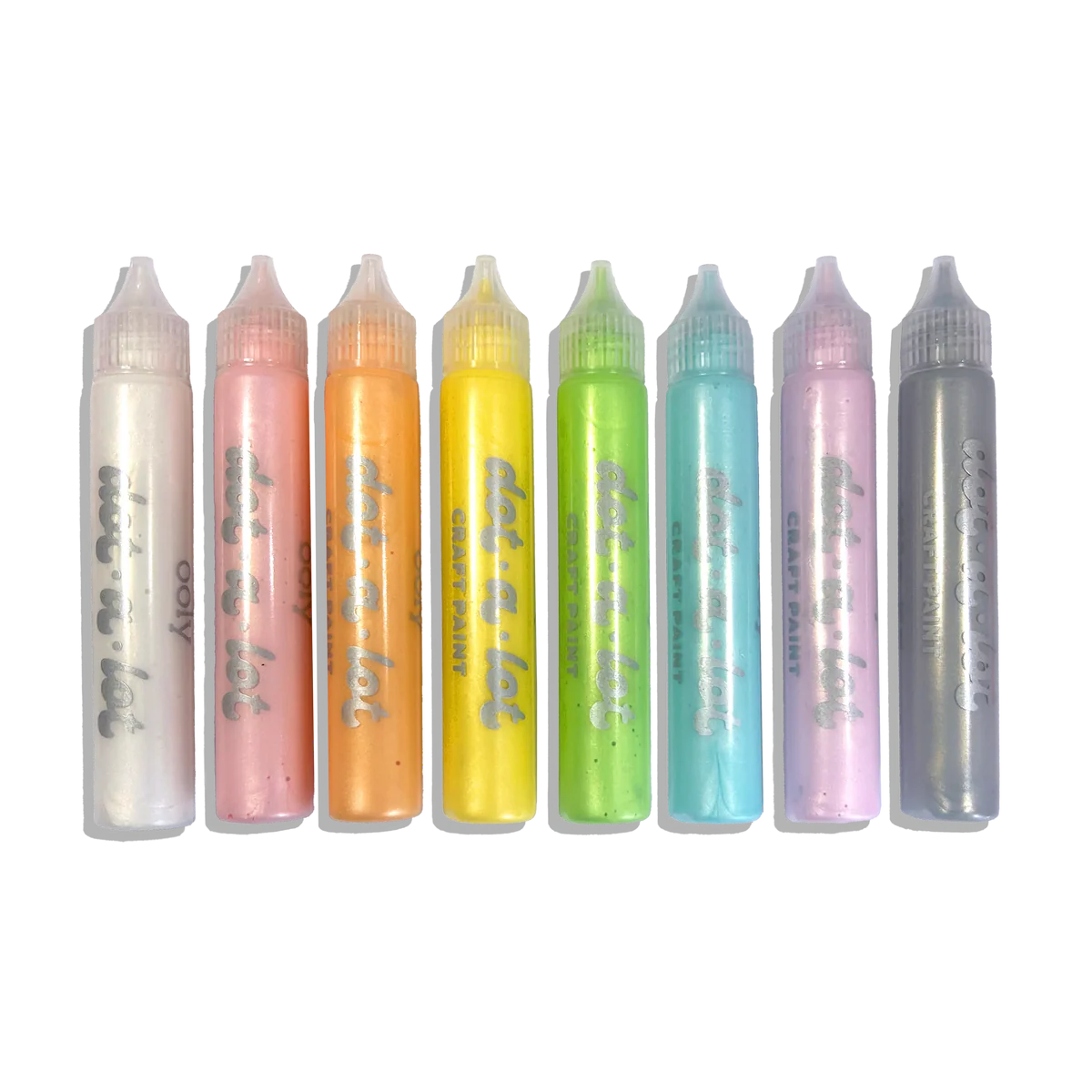 Dot-a-Lot 3D Dimensional Craft Paint - Pearlescent - Set of 8
