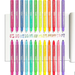 Make No Mistake! Sparkle Glittery Erasable Markers - Set of 12