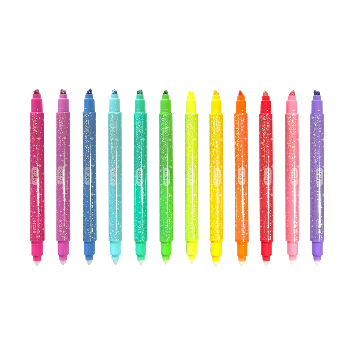 Make No Mistake! Sparkle Glittery Erasable Markers - Set of 12