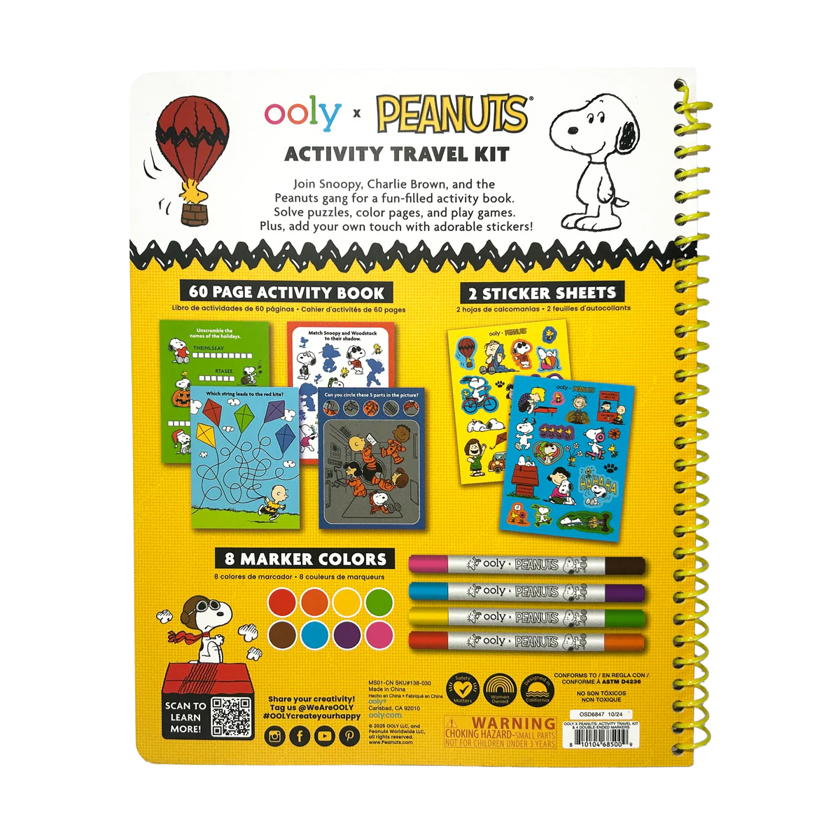 OOLY PEANUTS ACTV TRVL KIT